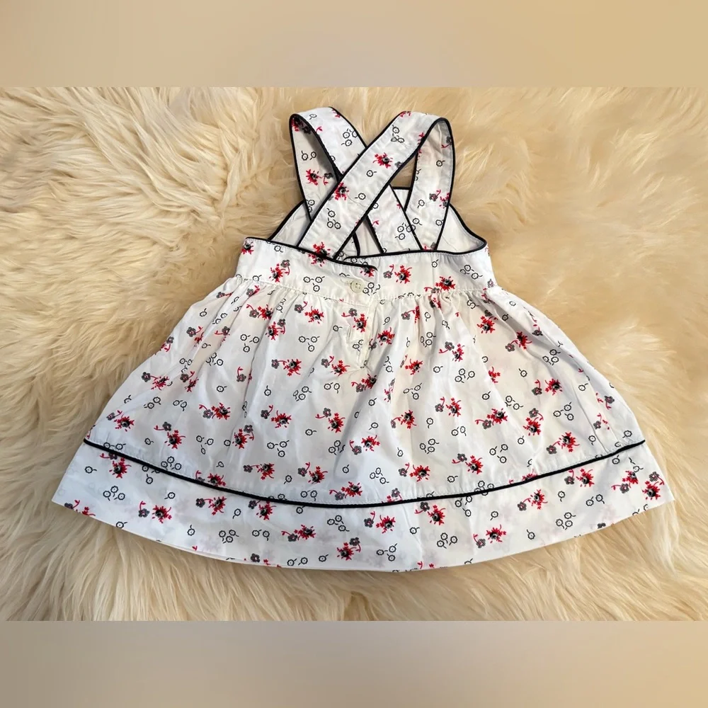 BabyGap‎ red white and blue pinafore dress